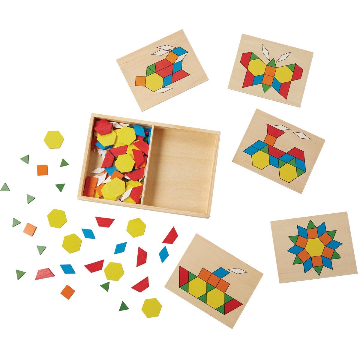 Melissa & Doug Wood Pattern Blocks and Boards - photo 3