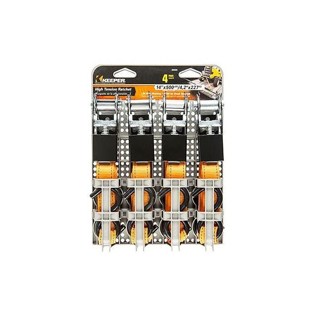 Keeper 14 Ft. 4-Pack Performance Engineer Ratchet Tie Down Keeper 14 Ft. 4-Pack Performance Engineer Ratchet Tie Down