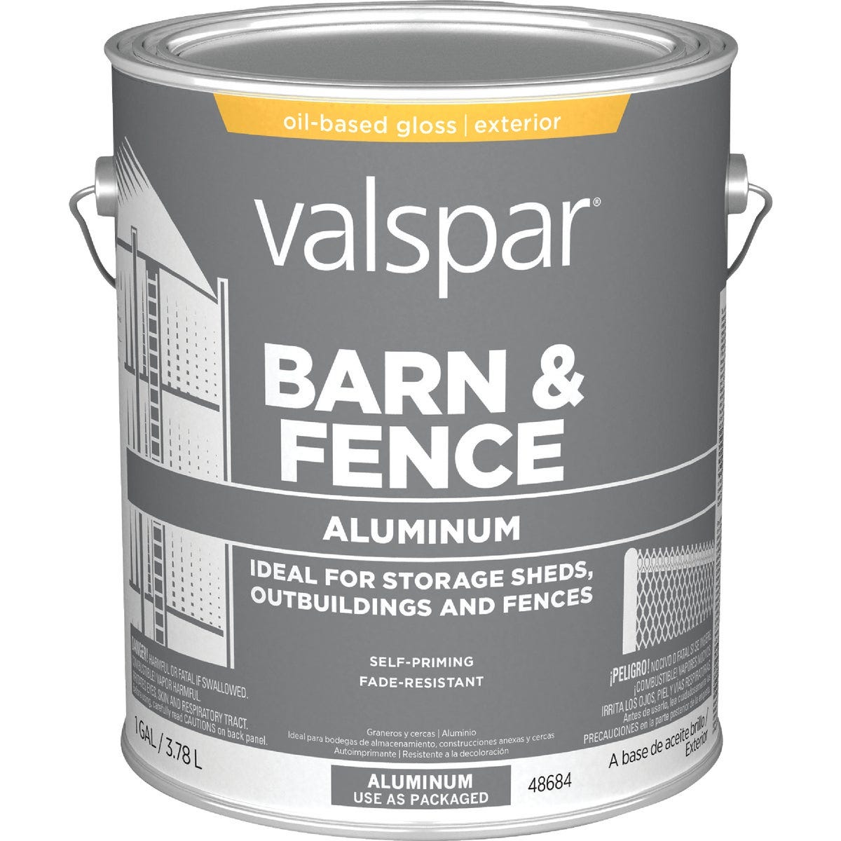 Valspar Gallon Aluminum HD Resin Finish Aluminum Paint - photo 2