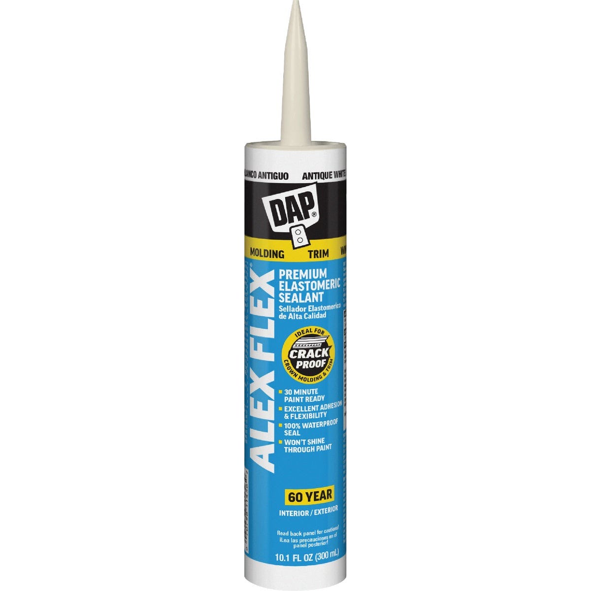 Dap Alex Flex 10.1 Oz. Premium Molding & Trim Acrylic Latex Siliconized Sealant, Antique White - photo 6 Dap Alex Flex 10.1 Oz. Premium Molding & Trim Acrylic Latex Siliconized Sealant, Antique White - photo 6
