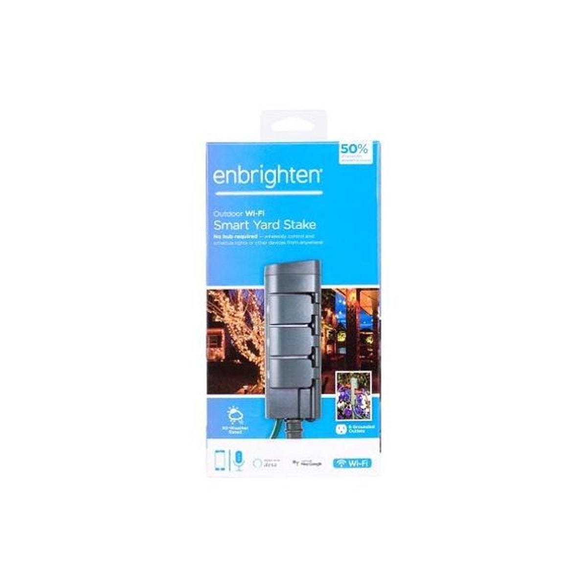 Enbrighten 6-Outlet Smart Wi-Fi Yard Power Stake