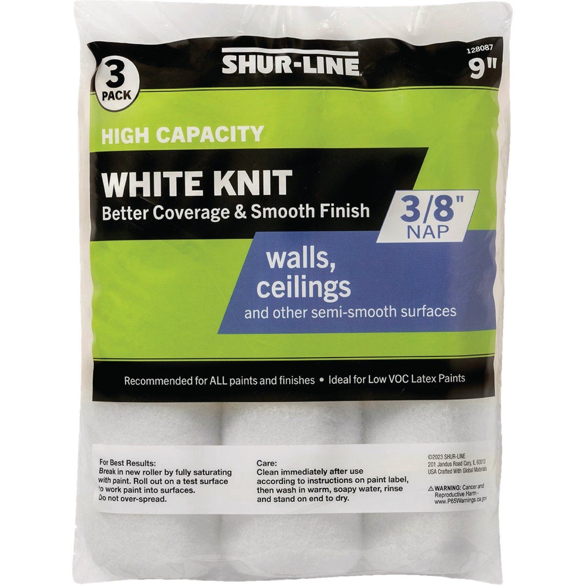 Shur-Line 9 In. x 3/8 In. Knit Fabric Roller Cover Shur-Line 9 In. x 3/8 In. Knit Fabric Roller Cover