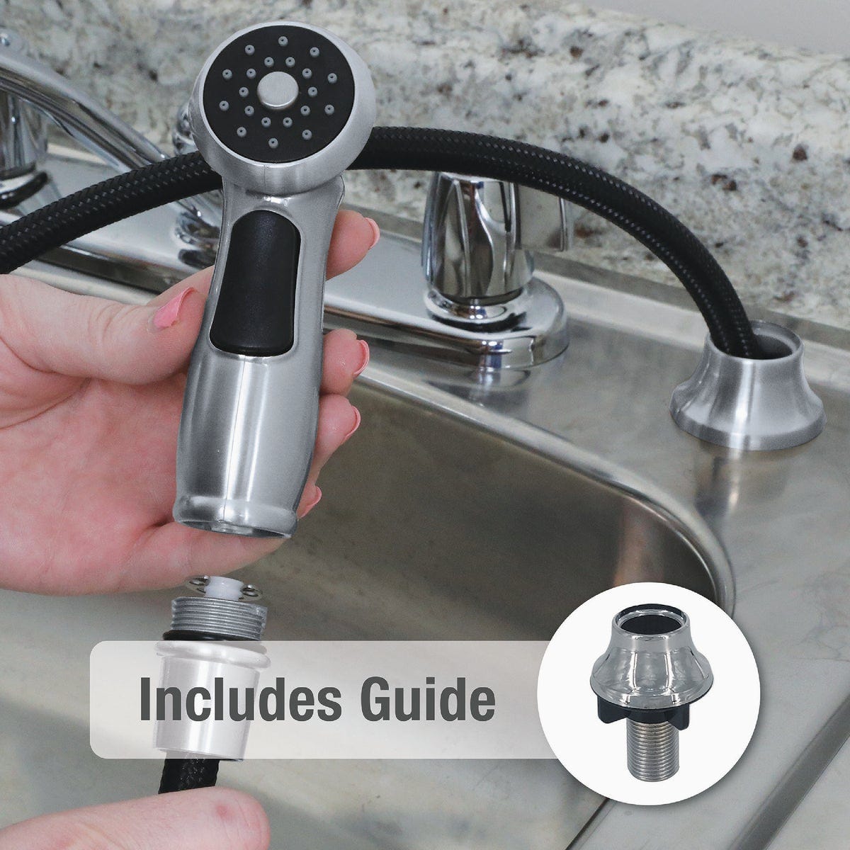 Danco Chrome Universal Premium Kitchen Sink Side Sprayer Head - photo 5