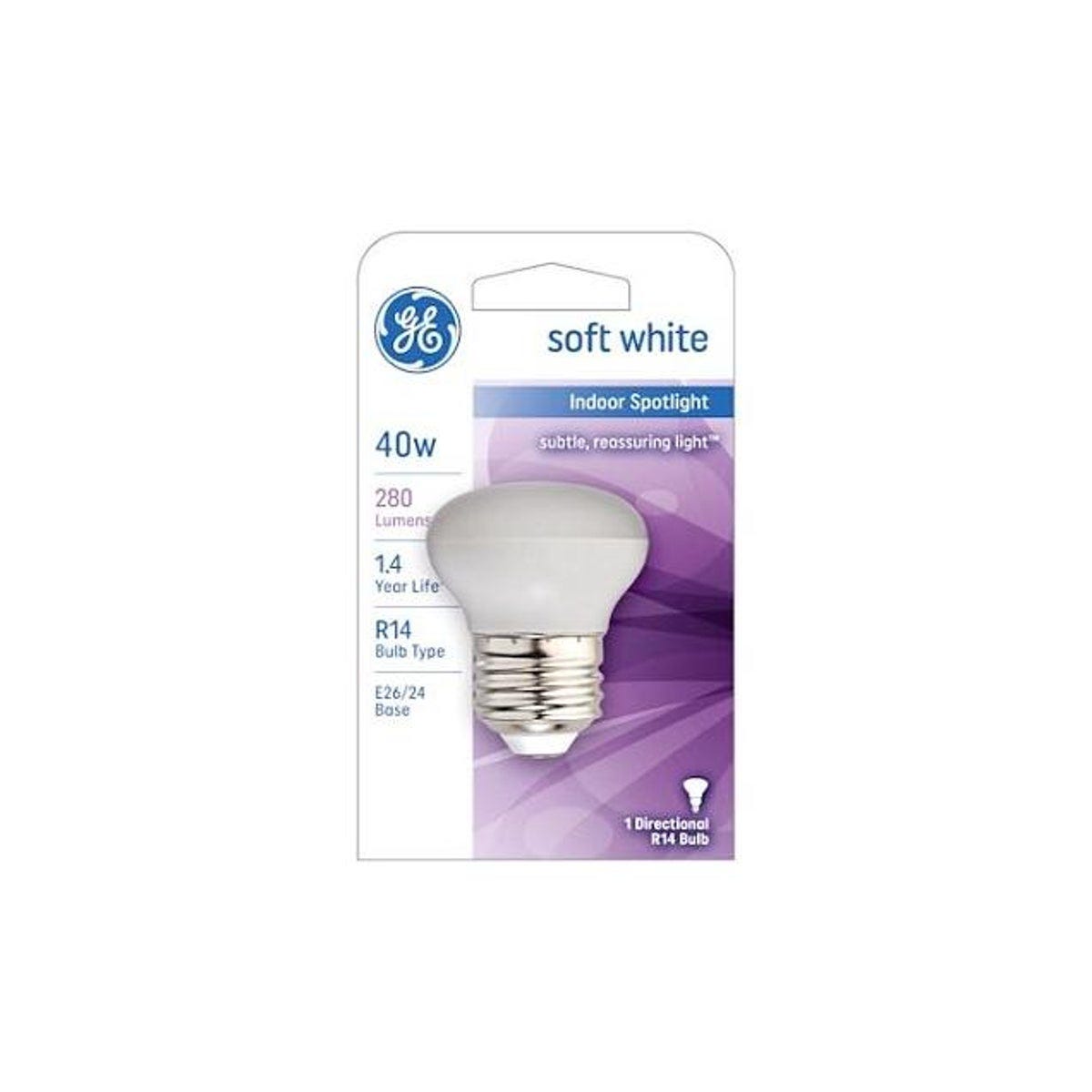 GE 40W Indoor Spotlight Light Bulb GE 40W Indoor Spotlight Light Bulb