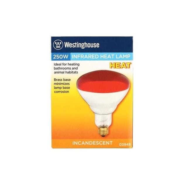 Westinghouse R40 250W Red Dimmable Heat Lamp Flood Beam - photo 2