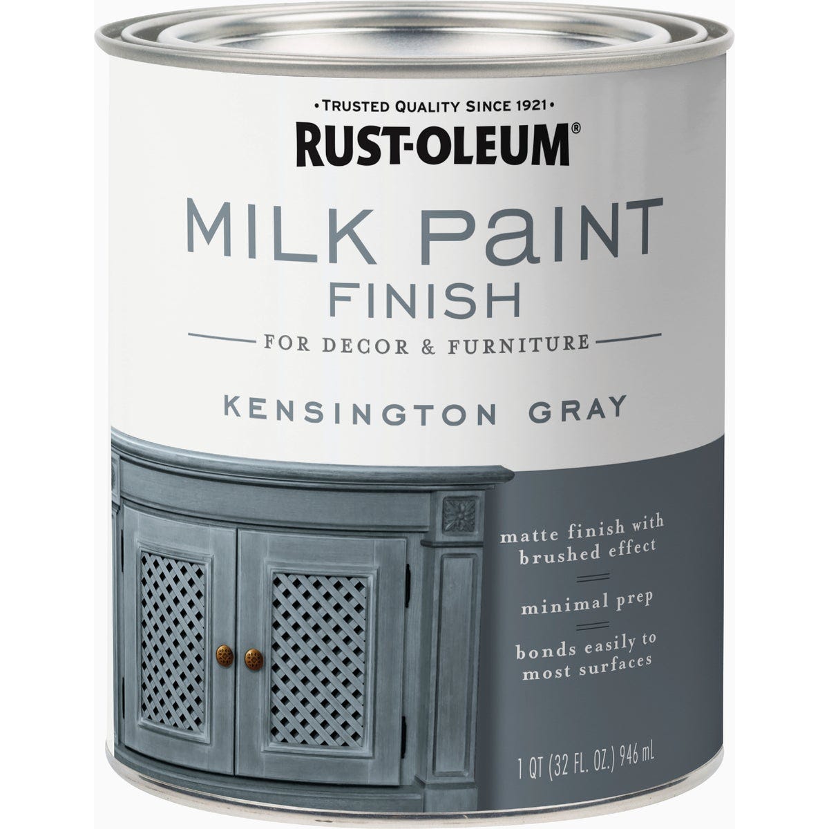 Rust-Oleum Qt. Kensington Gray Milk Paint - photo 4 Rust-Oleum Qt. Kensington Gray Milk Paint - photo 4