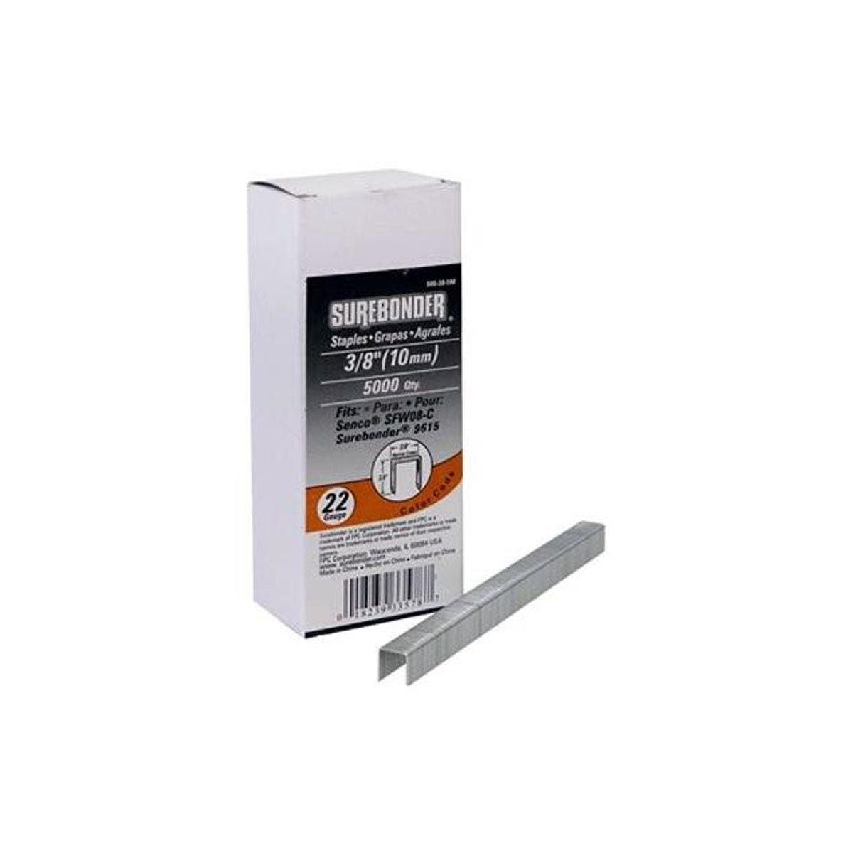 Surebonder 5/16 In. 22 ga Upholstery Staples (5000-Pack)