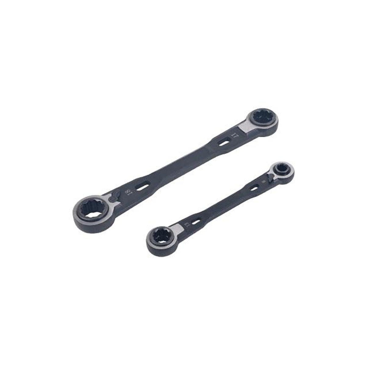 Master Mechanic Dual Box Metric Ratcheting Wrench Set (2-Piece)