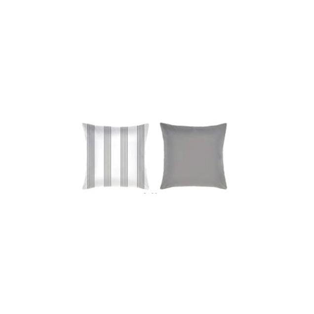 Patio Premier 16 In. x 16 In. x 4 In. Gray Striped Patio Toss Pillow Patio Premier 16 In. x 16 In. x 4 In. Gray Striped Patio Toss Pillow