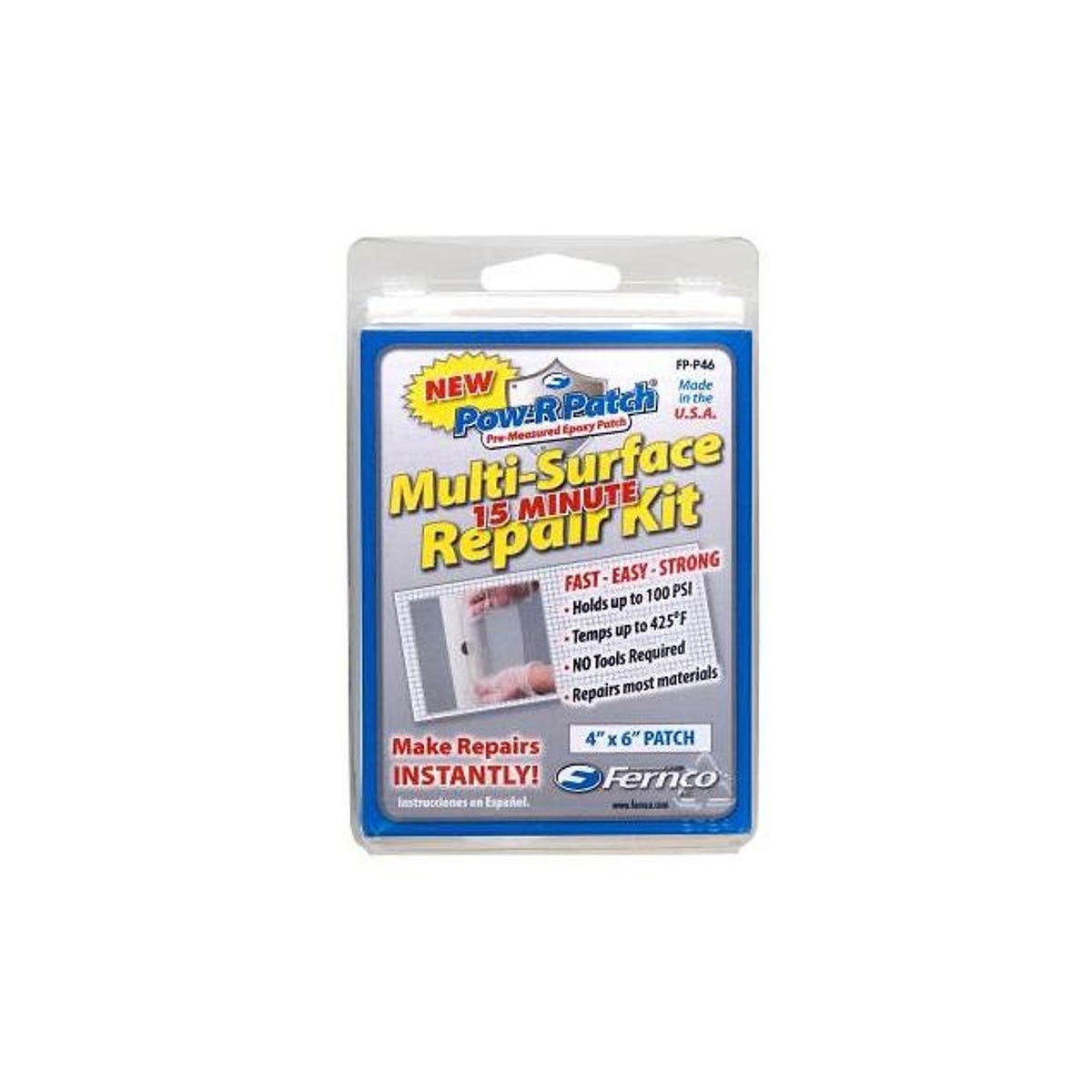 Pow-R Patch Pow-R-Patch 4 In. x 6 In. Multi-Surface Repair Kit