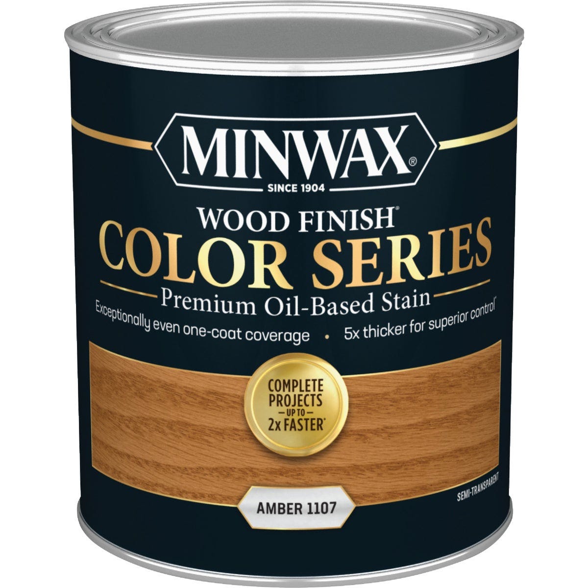 Minwax Wood Finish Color Series Oil-Based Stain, Amber, 1 Qt. - photo 2