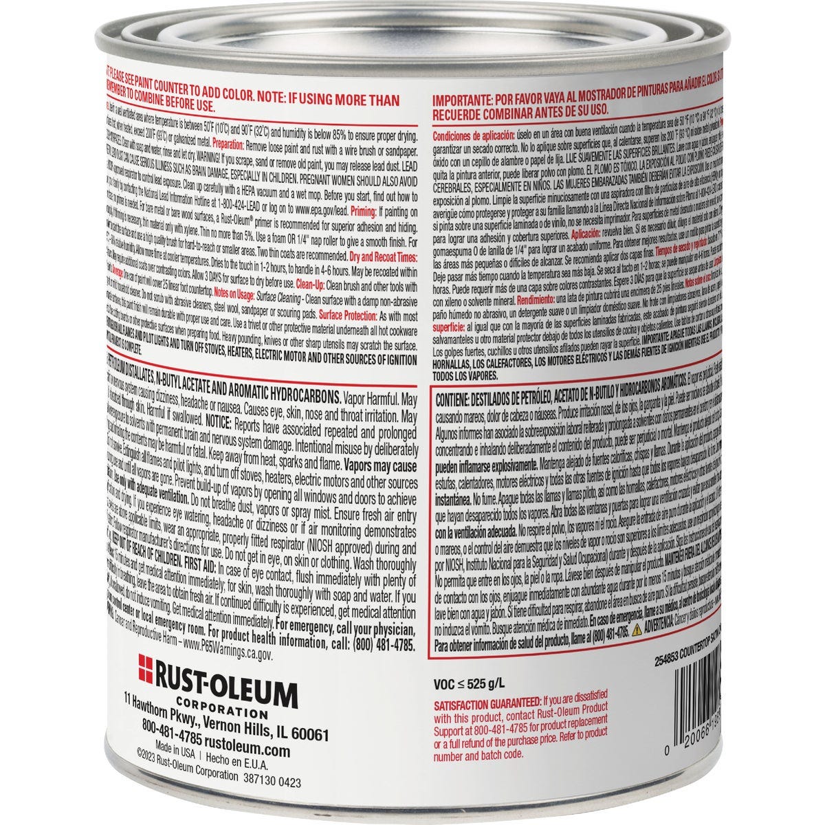 Rust-Oleum Dark Color Tint Base Satin 25 LF x 2 Ft. Wide Countertop Coating - photo 3