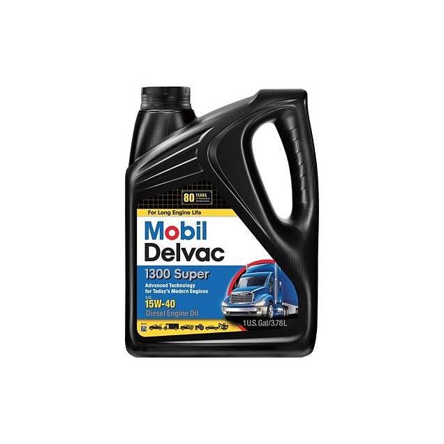 Mobil Delvac 1-Gal. 1300 15W-40 Super Diesel Engine Oil
