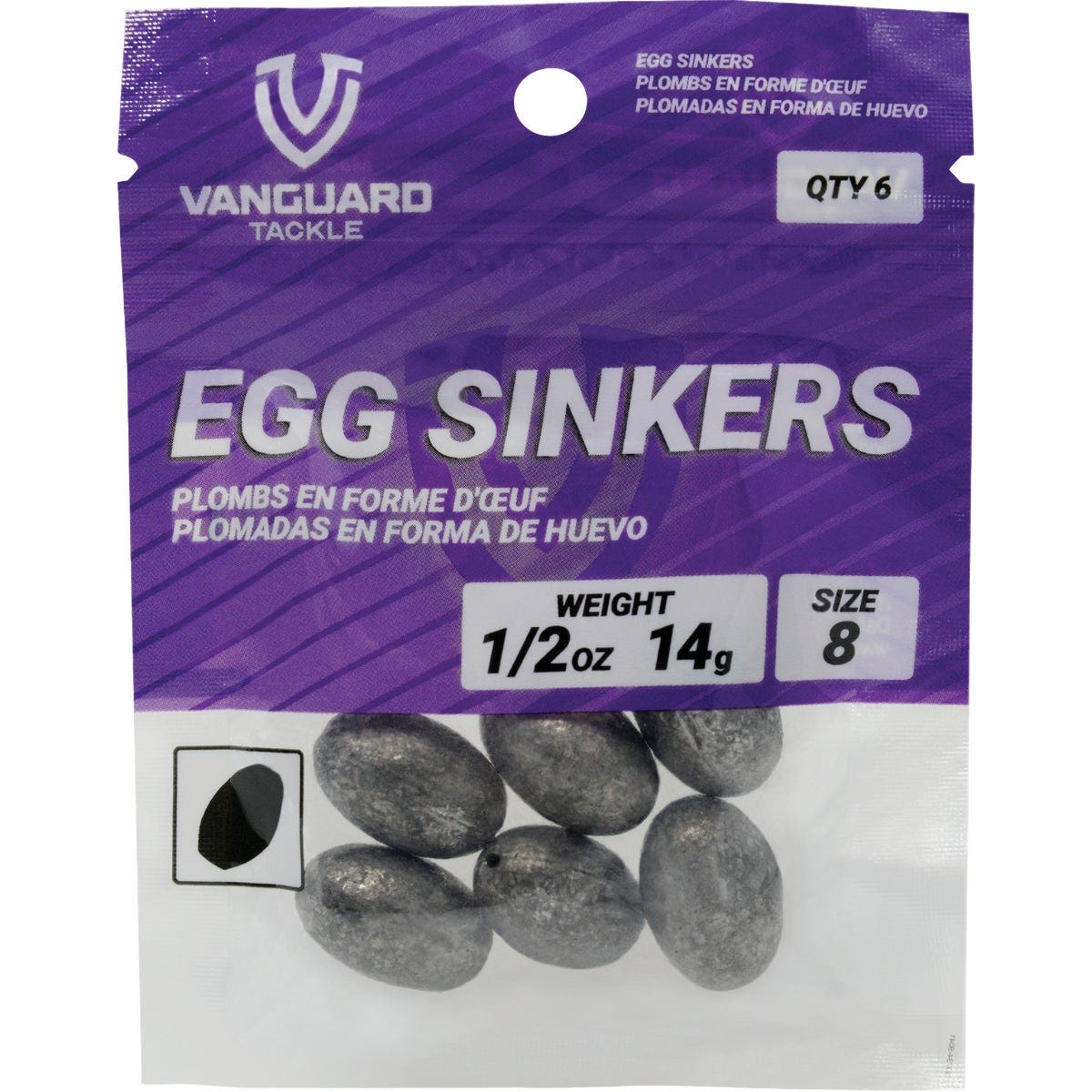 Vanguard Size 9 1/4 Oz. Egg Sinker (10-Pack)