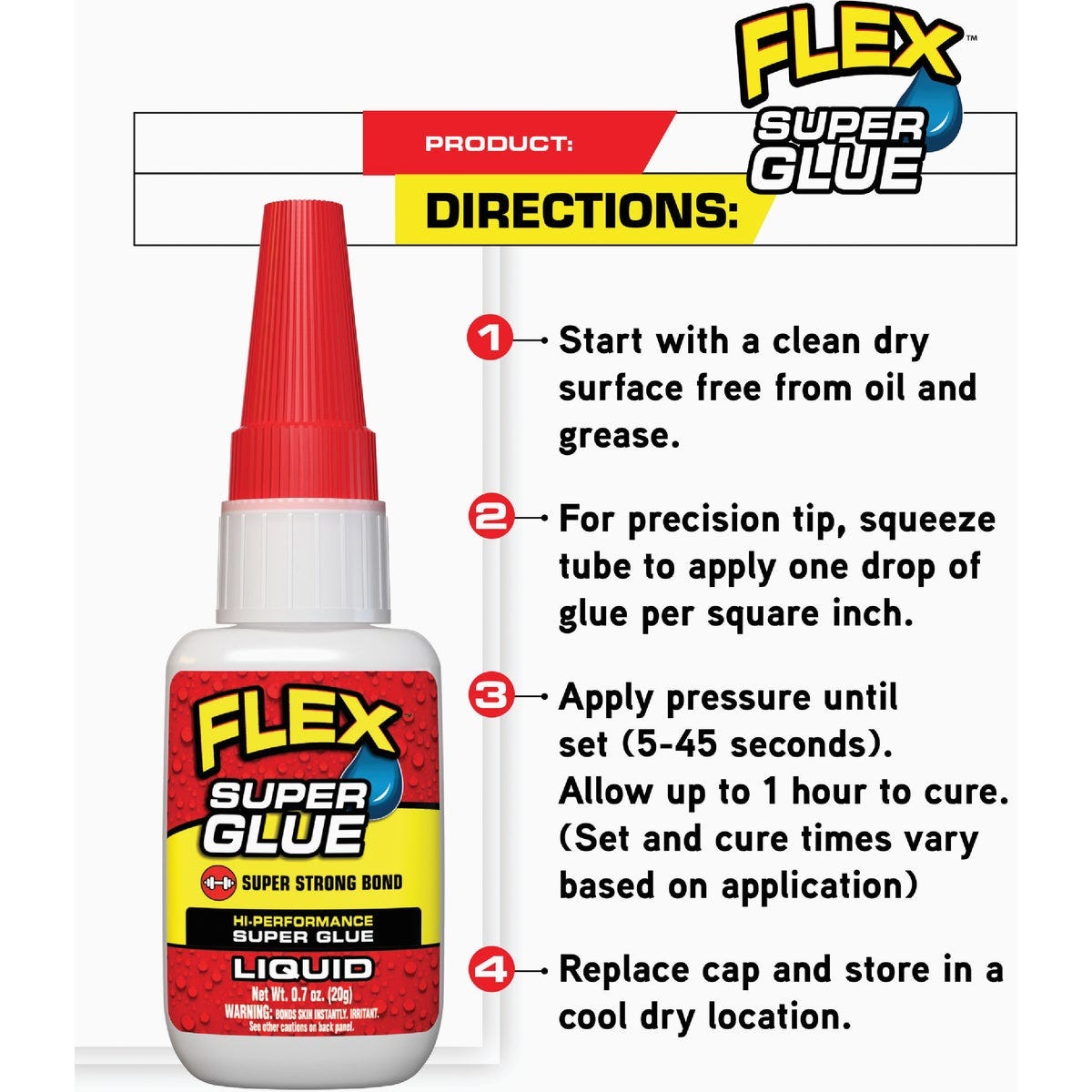 Flex 0.7 Oz. Liquid Super Glue - photo 7 Flex 0.7 Oz. Liquid Super Glue - photo 7