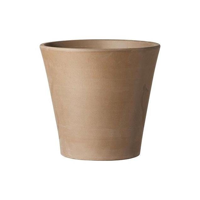 Deroma 14 In. Chocolate Terra Cotta Clay Cono Planter Deroma 14 In. Chocolate Terra Cotta Clay Cono Planter