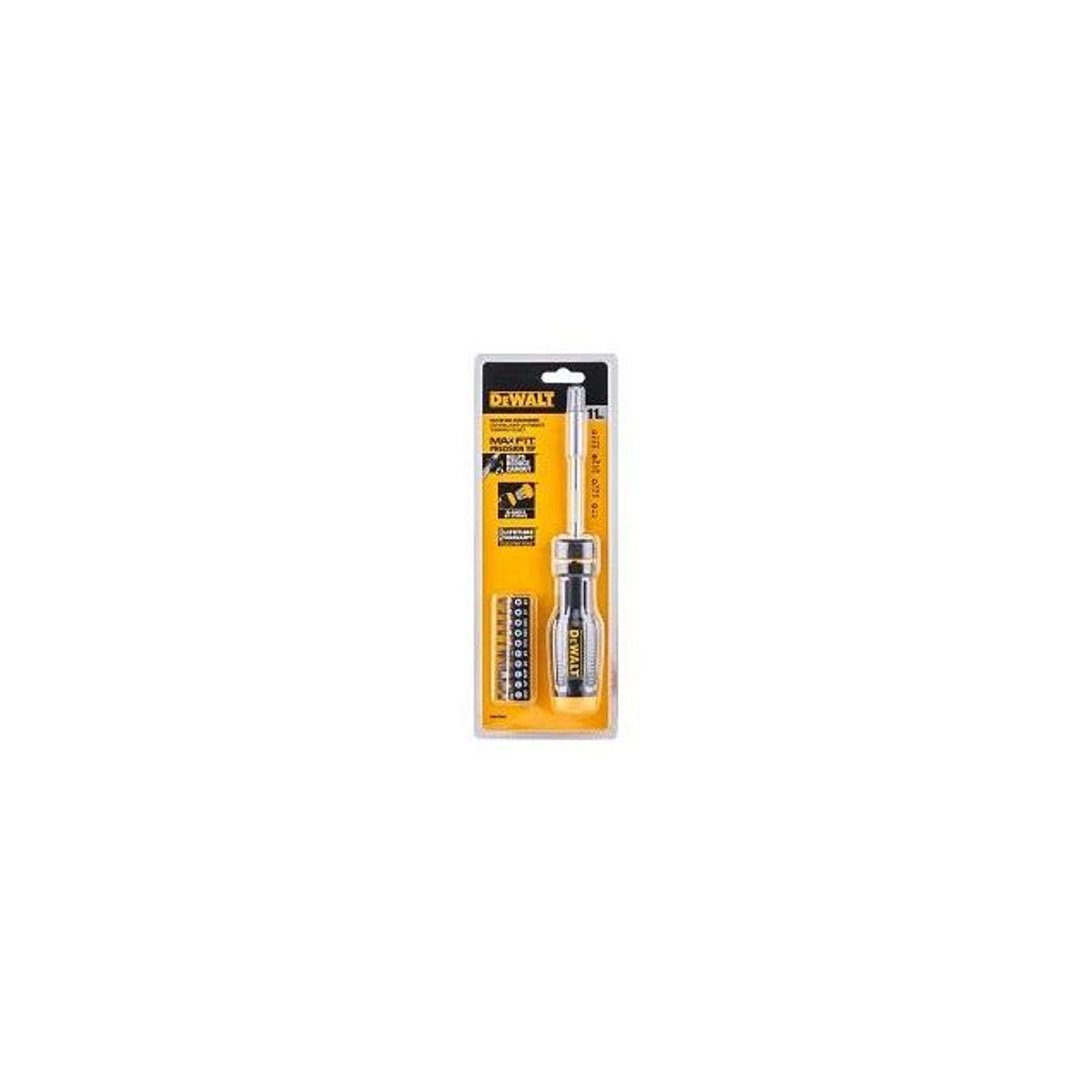 DEWALT MAX FIT Ratcheting Multi-Bit Screwdriver Set, Storage Handle (11-Piece) DEWALT MAX FIT Ratcheting Multi-Bit Screwdriver Set, Storage Handle (11-Piece)