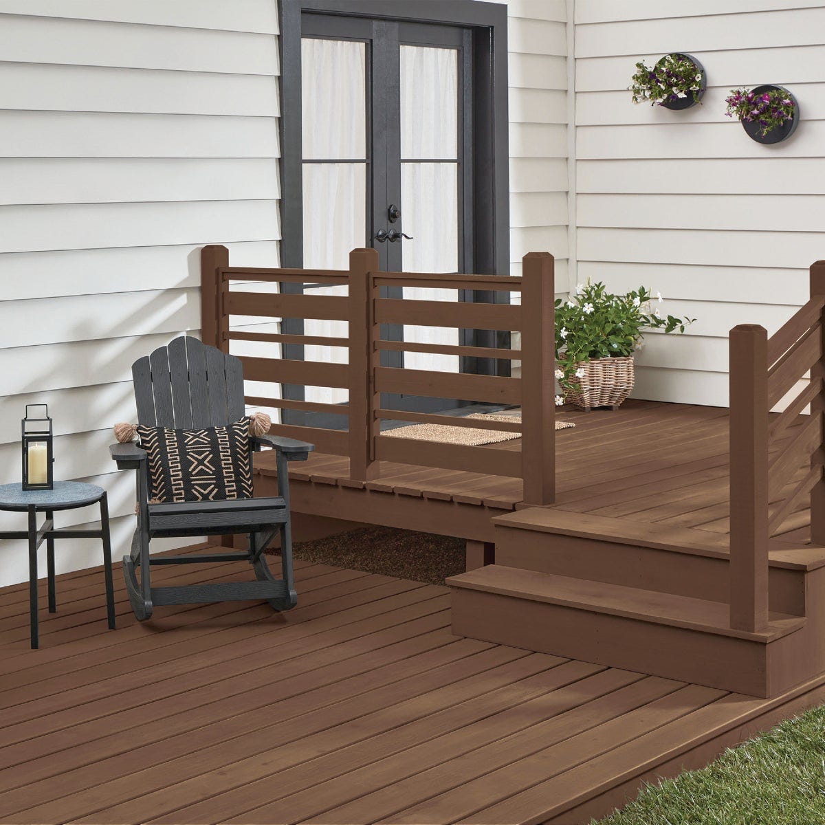 Cabot Heat-Reducing Solid Color Stain + Sealer with Cool Feel Technology, Equestrian Brown, 1 Gal. - photo 6