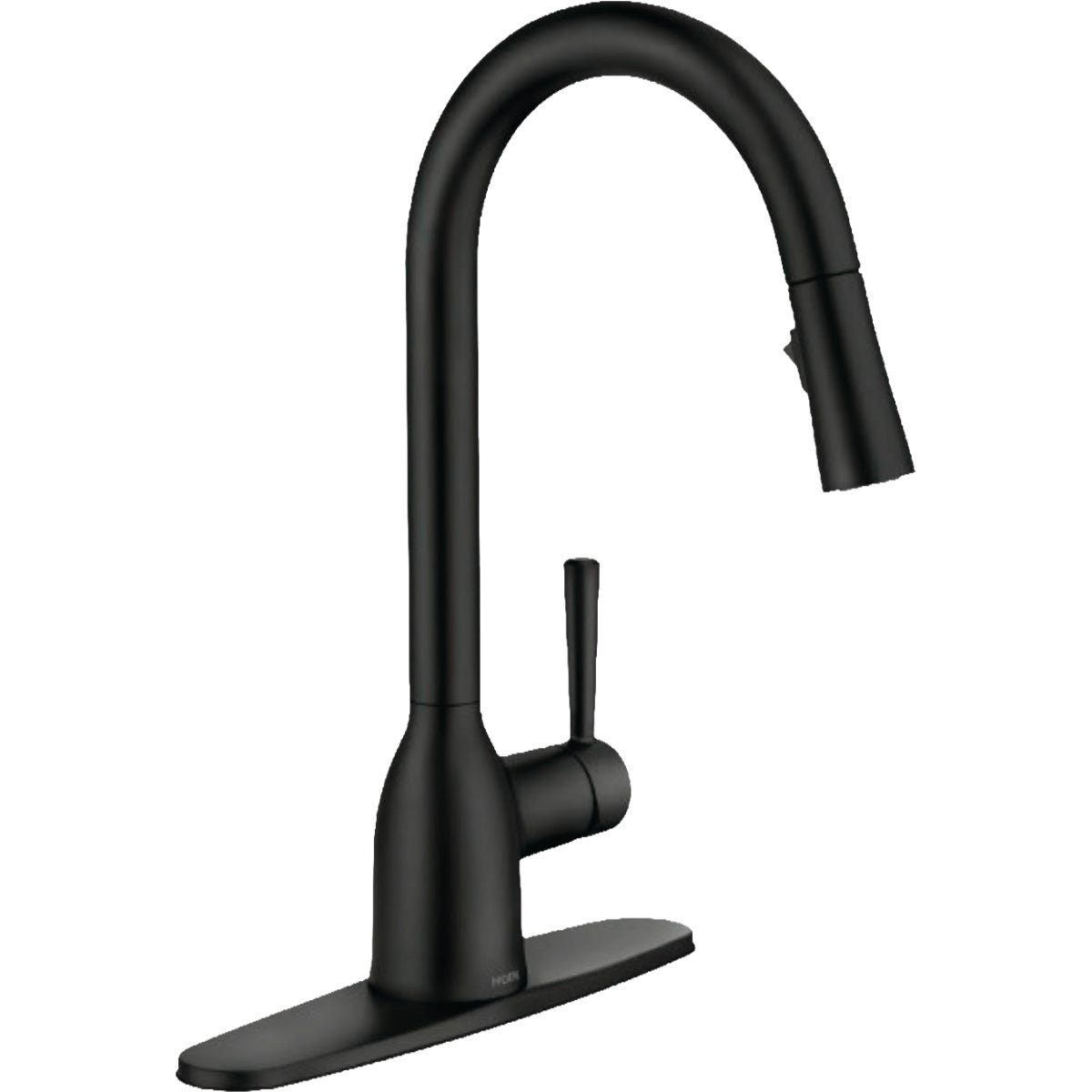 Moen Adler Matte Black High-Arc Single-Handle Kitchen Faucet