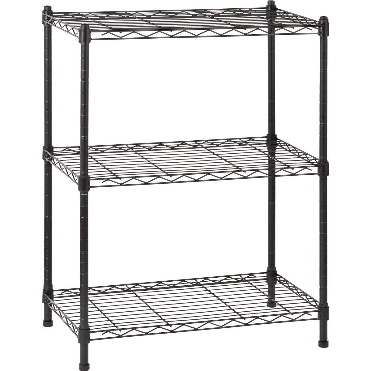 Muscle Rack 24 In. x 14 In. x 30 In. 3-Tier Black Wire Shelving Unit Muscle Rack 24 In. x 14 In. x 30 In. 3-Tier Black Wire Shelving Unit
