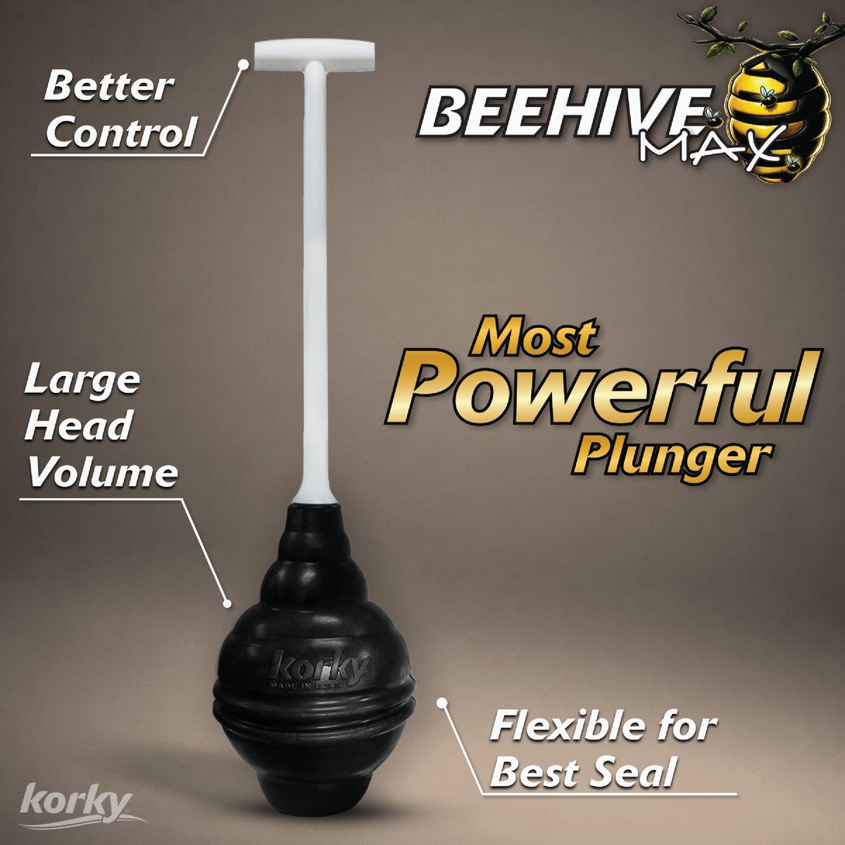Korky Flexible Bellowed Head 6.5" Toilet Plunger - photo 3 Korky Flexible Bellowed Head 6.5" Toilet Plunger - photo 3