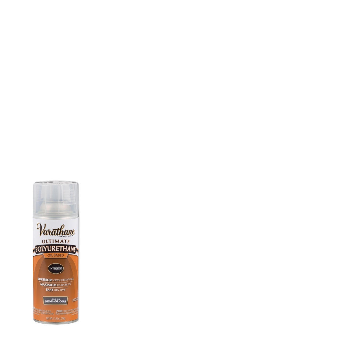 Varathane Semi-Gloss Clear Interior Spray Polyurethane, 11.25 Oz. Varathane Semi-Gloss Clear Interior Spray Polyurethane, 11.25 Oz.