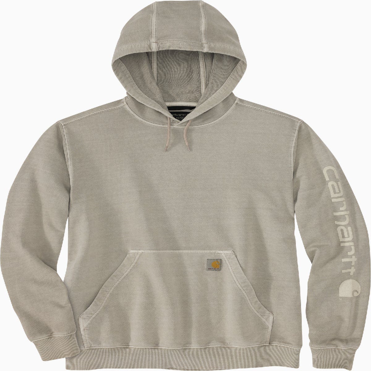 Carhartt Men's XL Tall Greige Re-Engineered Midweight Garment Dyed French Terry Graphic Sweatshirt, Relaxed Fit Carhartt Men's XL Tall Greige Re-Engineered Midweight Garment Dyed French Terry Graphic Sweatshirt, Relaxed Fit