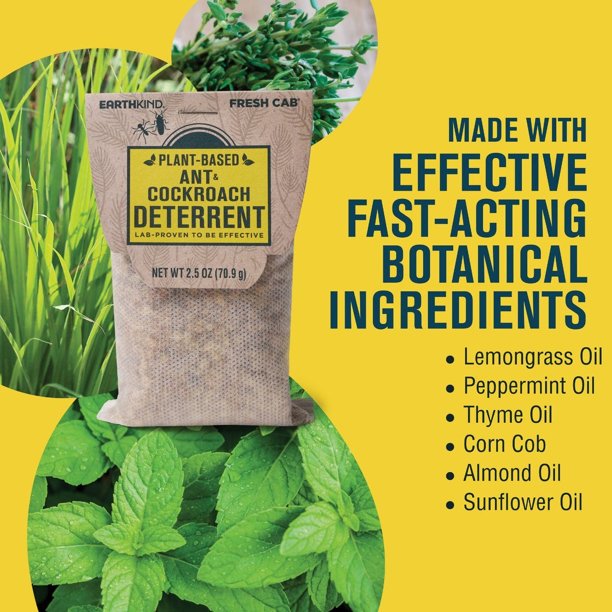 EarthKind Fresh Cab 30 to 60-Day Natural Ant & Roach Repellent Refill Pouch (2-Pack) - photo 7