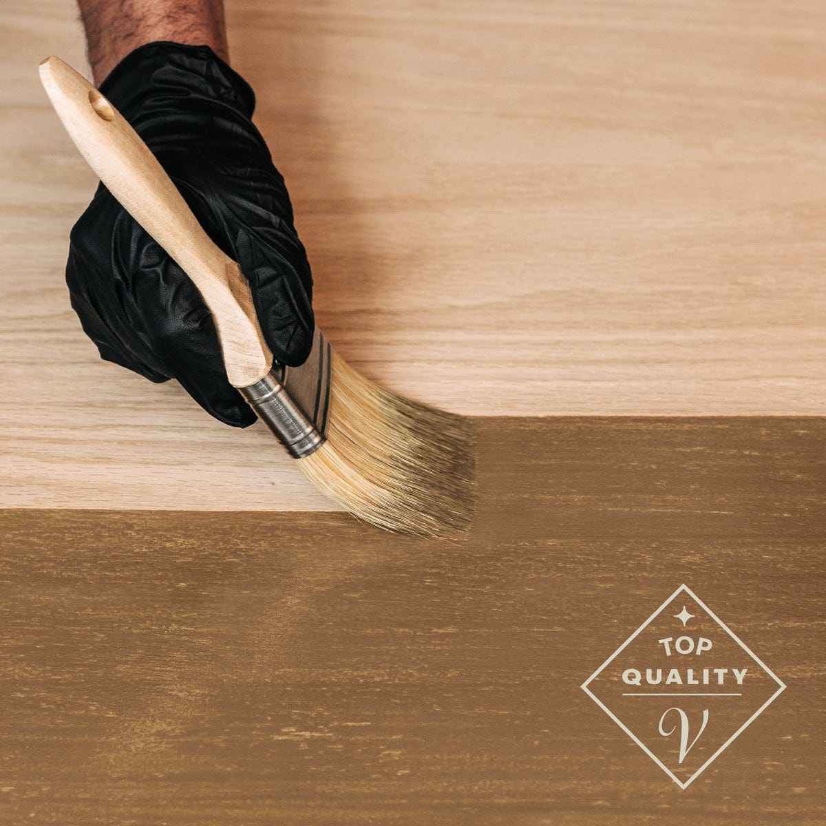 Varathane Fast Dry Golden Oak Urethane Modified Alkyd Interior Wood Stain, 1/2 Pt. - photo 4