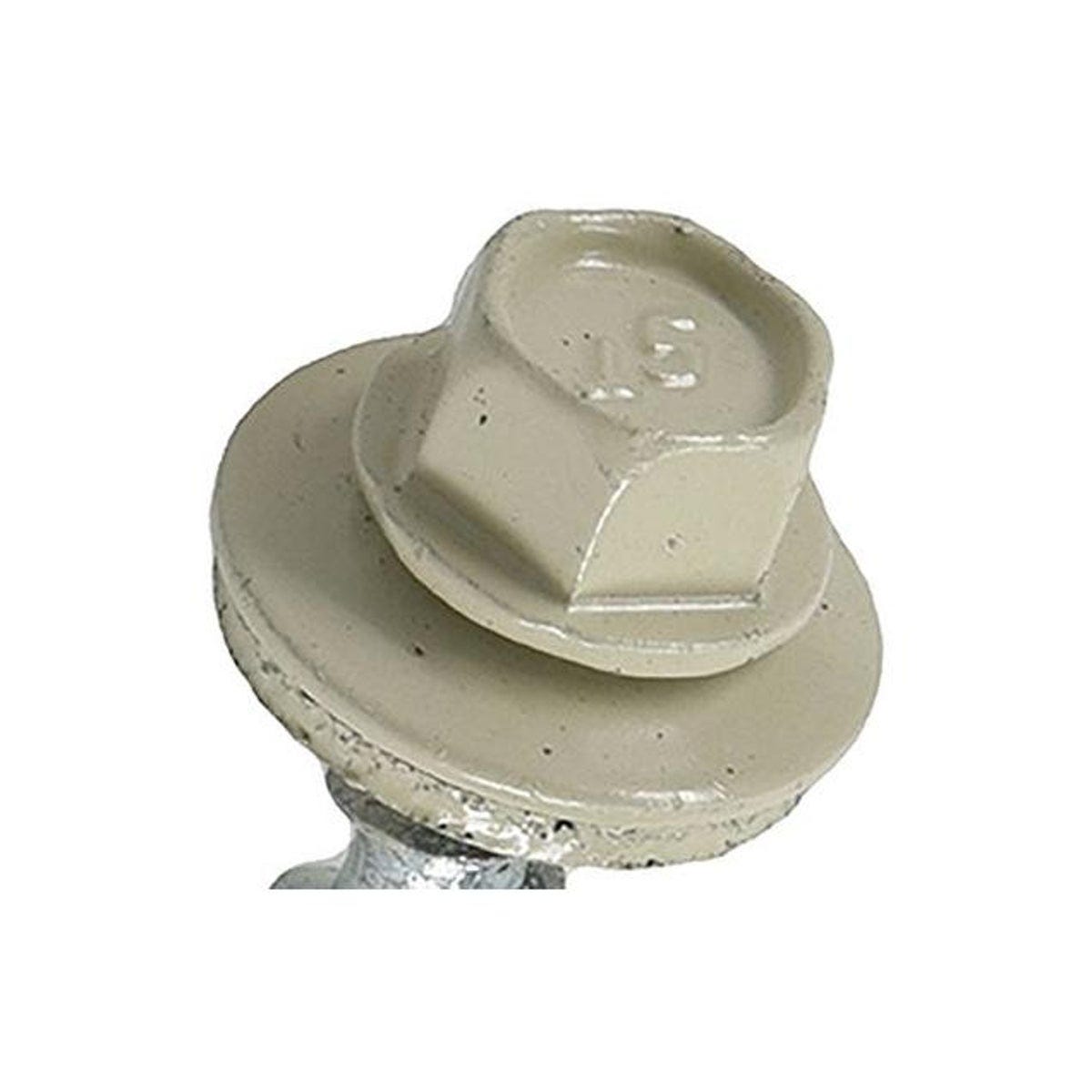 Hillman Power Pro #10 x 1 In. 250-Ct. Ivory White Metal to Wood Self-Drilling Roofing Screws