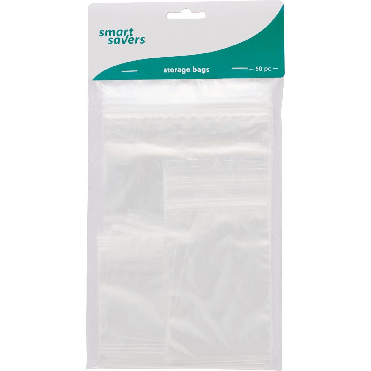 Smart Savers Zip Top Storage Bag Assortment (50-Pack)