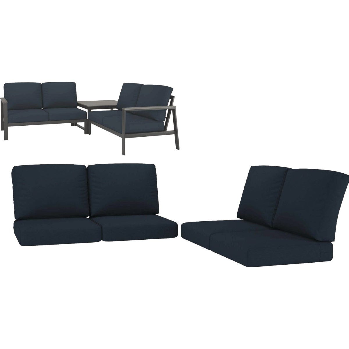Northcape International Rockton Navy Polyester Sectional Cushion Set - photo 2 Northcape International Rockton Navy Polyester Sectional Cushion Set - photo 2