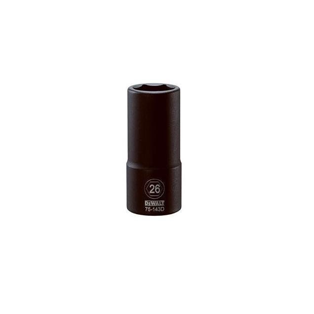 DEWALT 3/4 In. Drive 26mm 6-Point Deep Metric Impact Socket DEWALT 3/4 In. Drive 26mm 6-Point Deep Metric Impact Socket