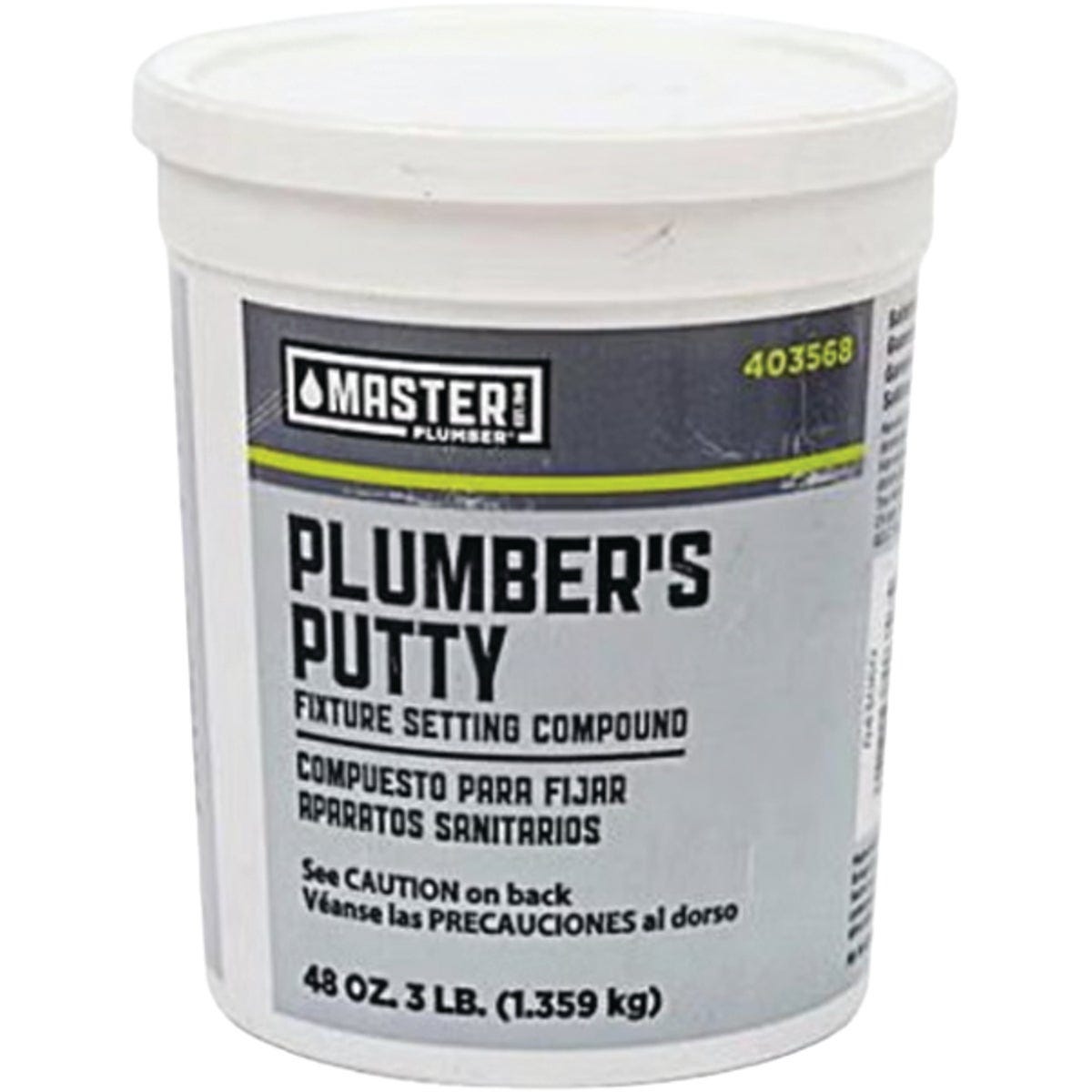 Master Plumber 3 Lb. Plumber's Putty Master Plumber 3 Lb. Plumber's Putty