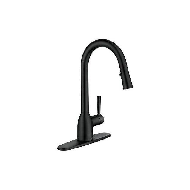 Moen Adler Matte Black High-Arc Single-Handle Kitchen Faucet