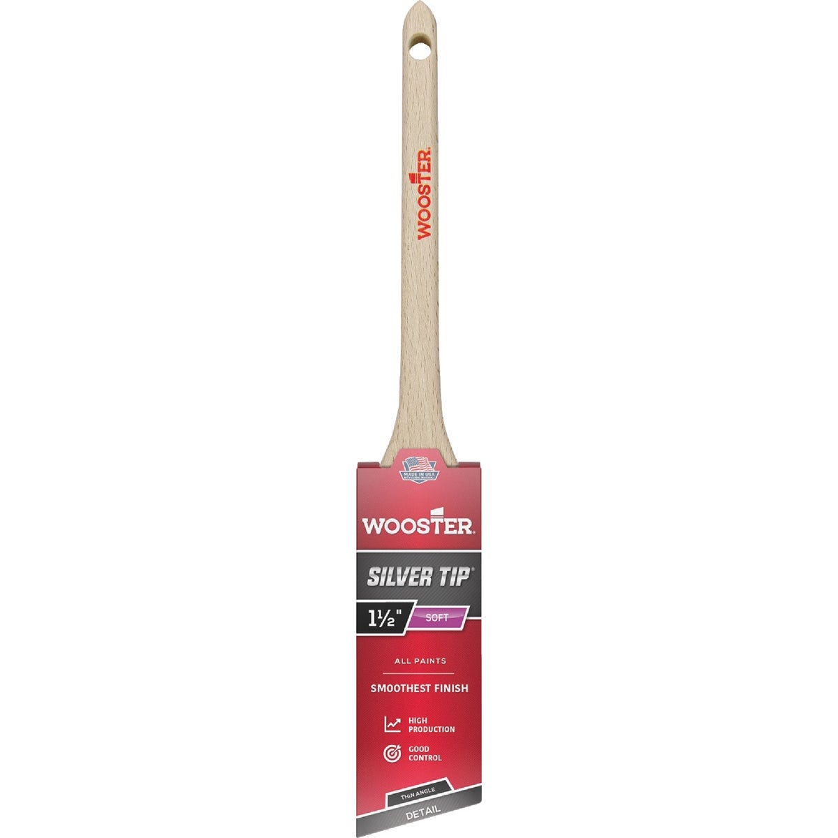 Wooster SILVER TIP 1-1/2 In. Thin Angle Sash Paint Brush Wooster SILVER TIP 1-1/2 In. Thin Angle Sash Paint Brush