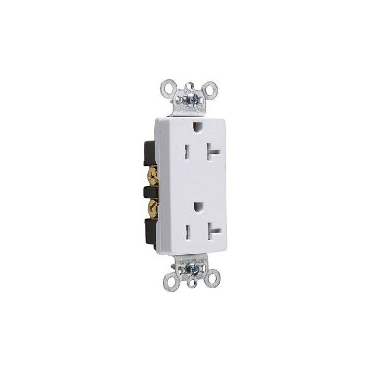 Legrand Pass & Seymour 20A Heavy-Duty Decorator Outlet, White