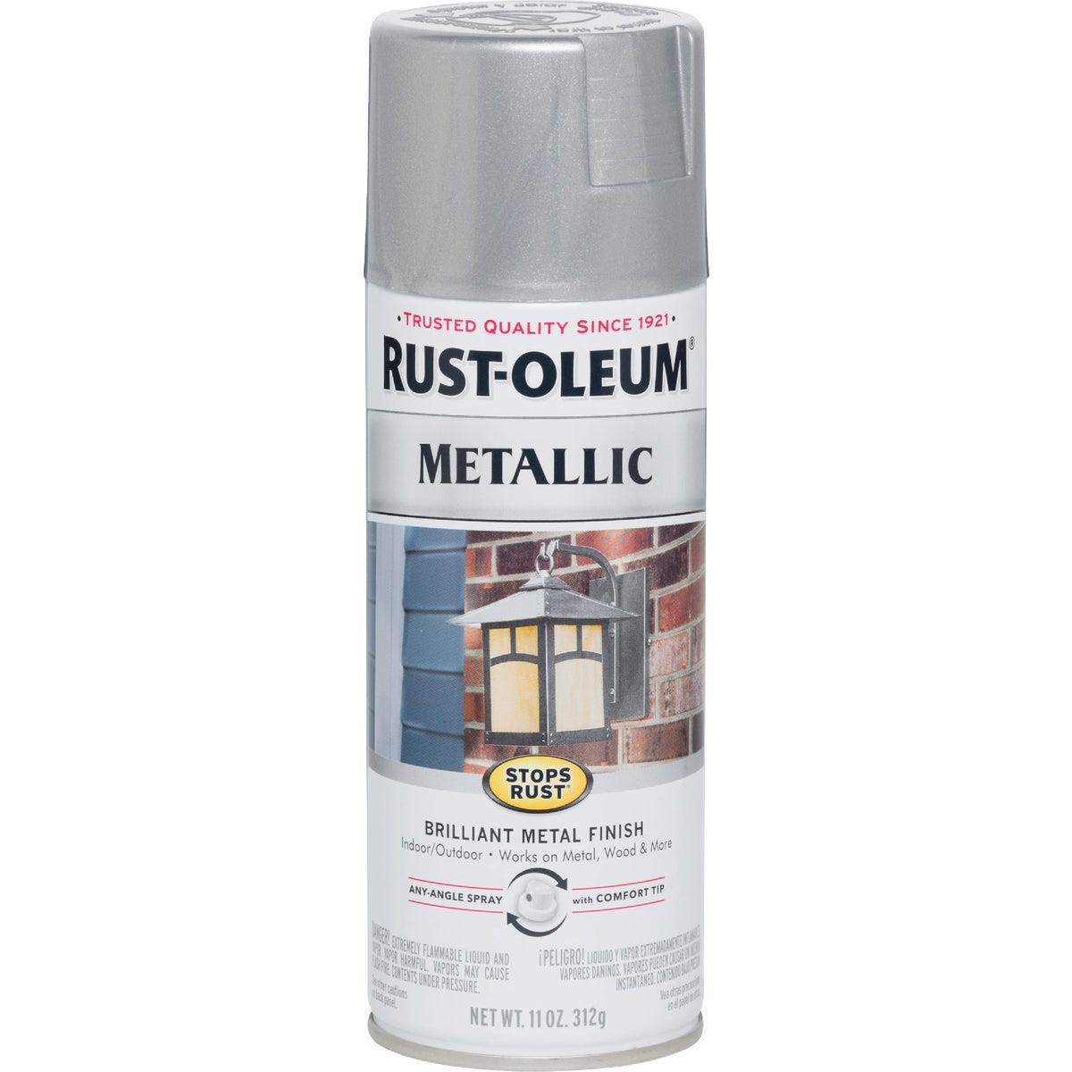 Rust-Oleum Stops Rust 11 Oz. Metallic Satin Spray Paint, Silver - photo 2