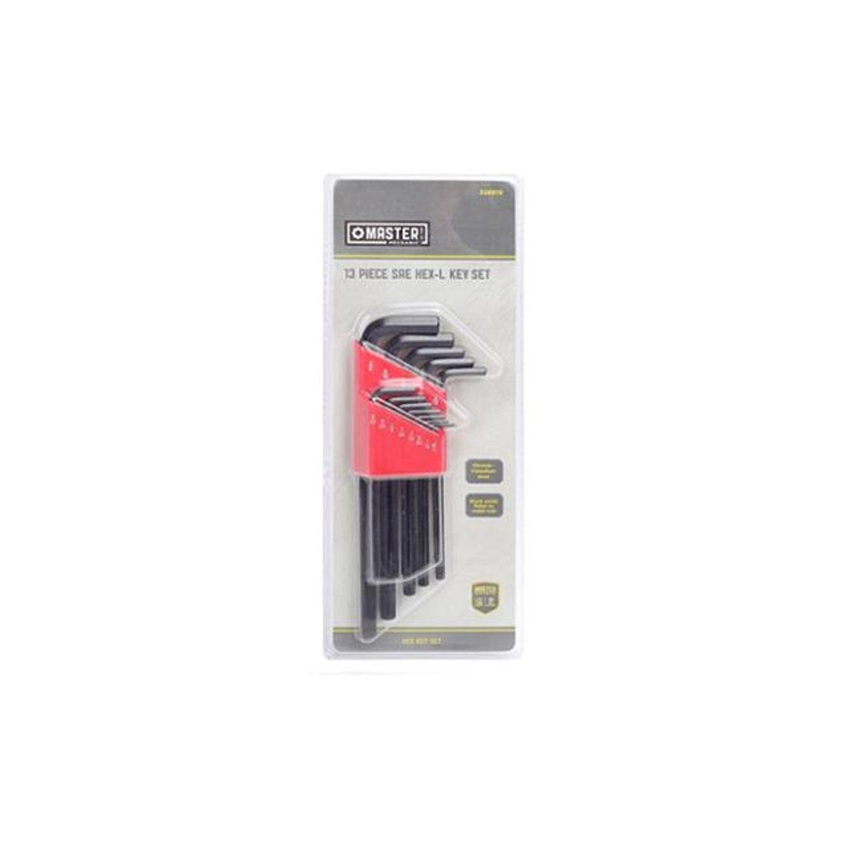 13-Piece SAE Hex-L Key Set with Long Arm 13-Piece SAE Hex-L Key Set with Long Arm
