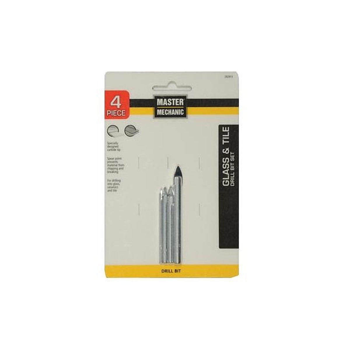 4-Piece Glass & Tile Drill Bit Set