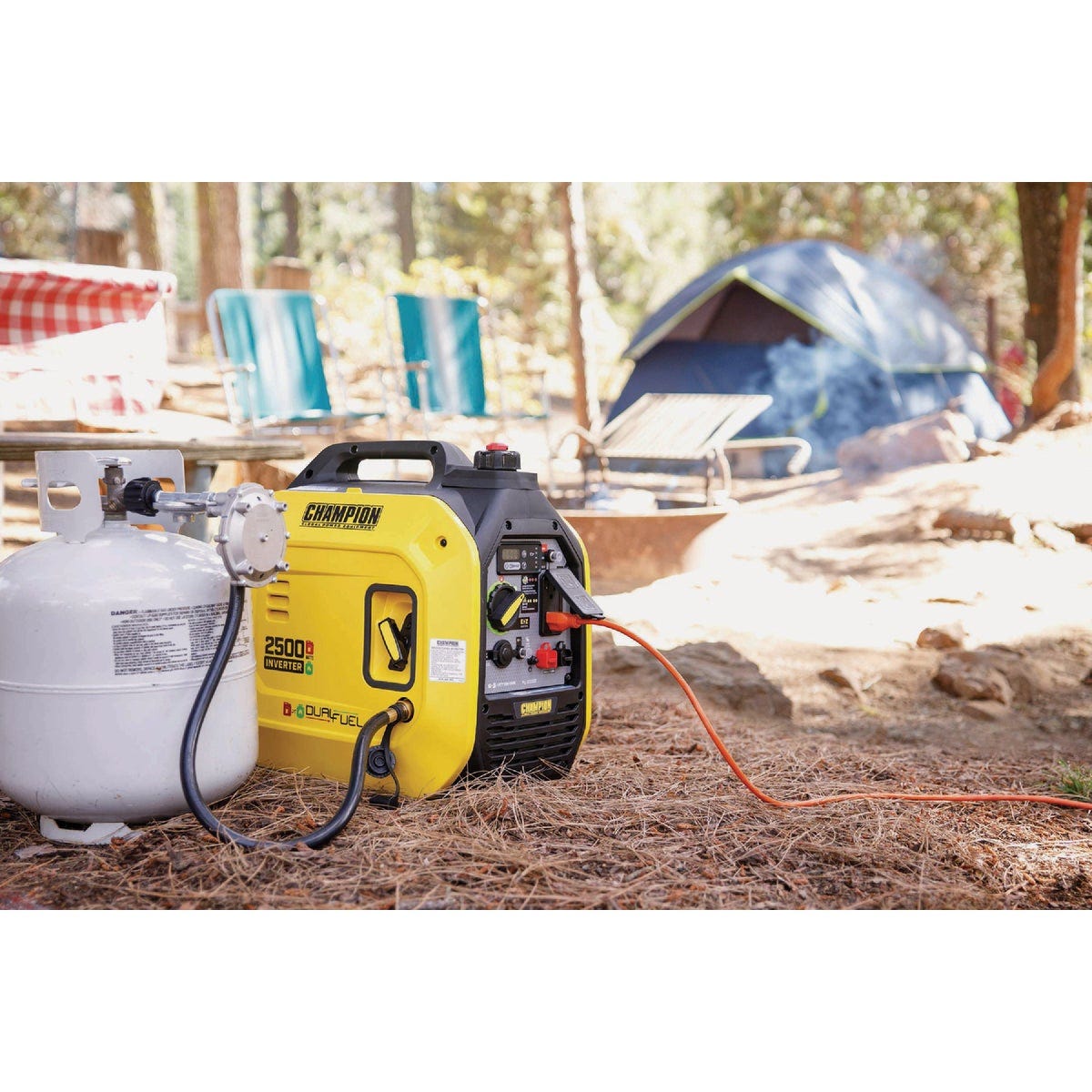 Champion 2500W Dual Fuel Recoil Inverter Generator with CO Shield - photo 5