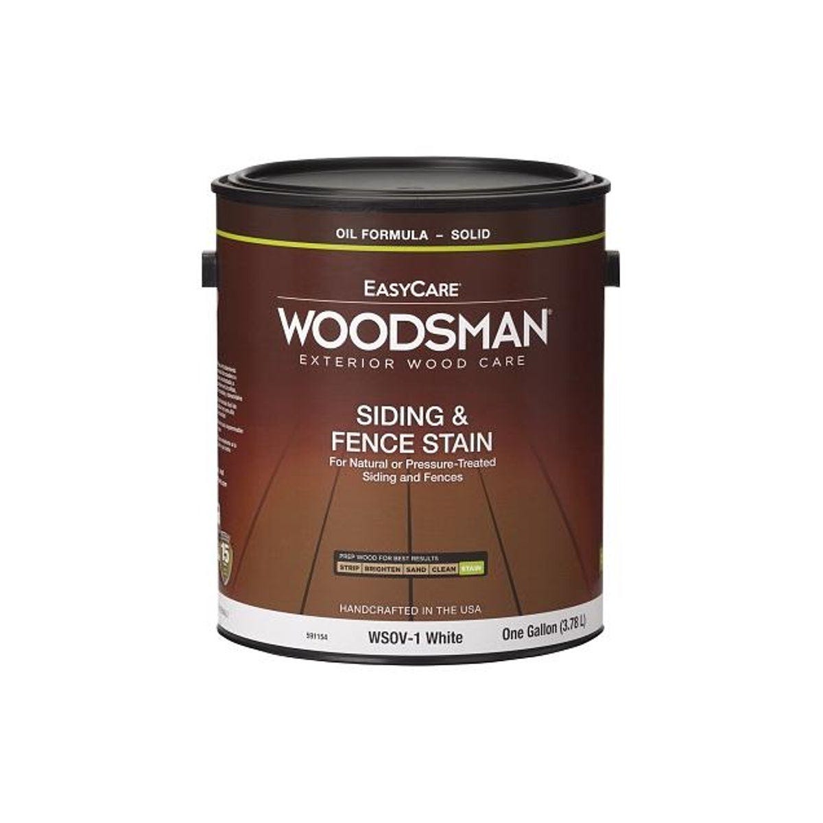 EasyCare Woodsman White Solid-Color Oil Base House & Trim Stain, 1 Gal.