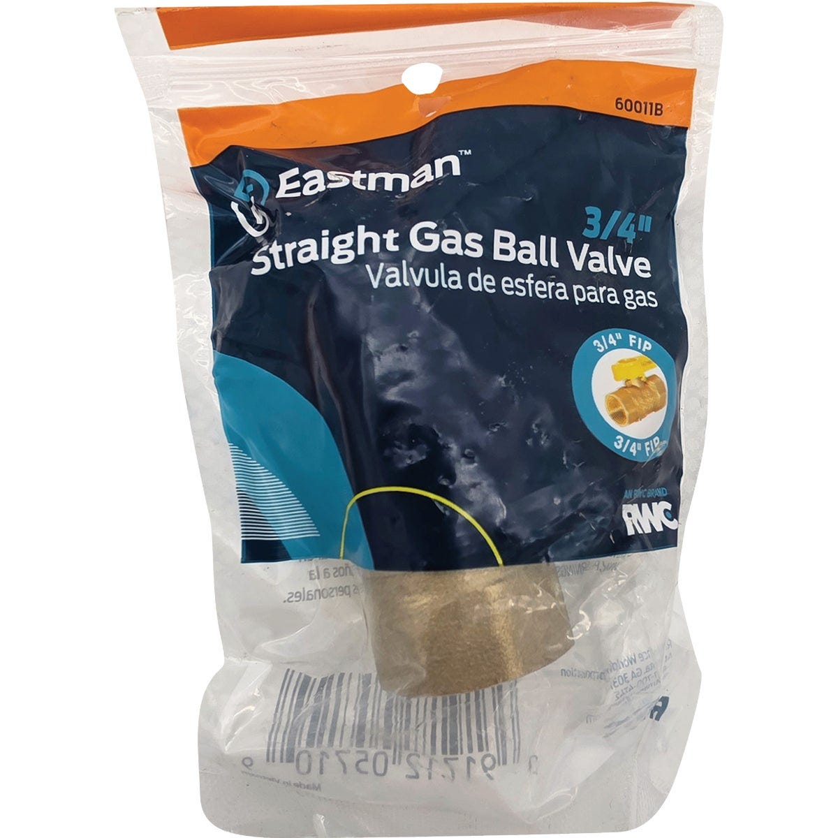 Eastman 3/4 In. FIP x 3/4 In. FIP Forged Brass Straight Gas Shutoff Valve Eastman 3/4 In. FIP x 3/4 In. FIP Forged Brass Straight Gas Shutoff Valve