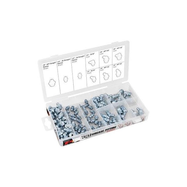 Performance Tool Grease Fitting Assortment (100-Pack)