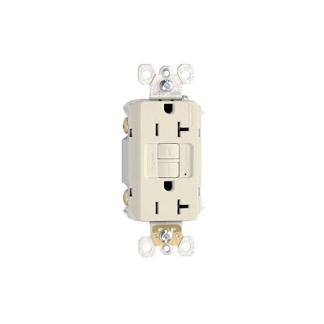 Legrand Pass & Seymour 20A Light Almond Heavy-Duty GFCI Outlet