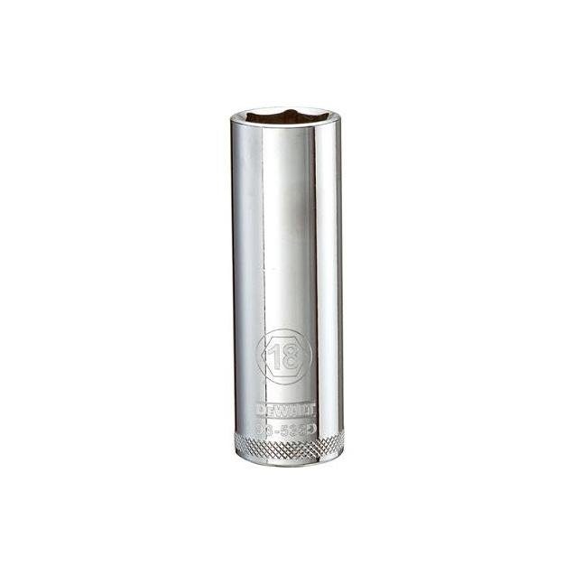 DeWalt 1/2 In. Drive 18mm 6-Point Deep Metric Socket DeWalt 1/2 In. Drive 18mm 6-Point Deep Metric Socket