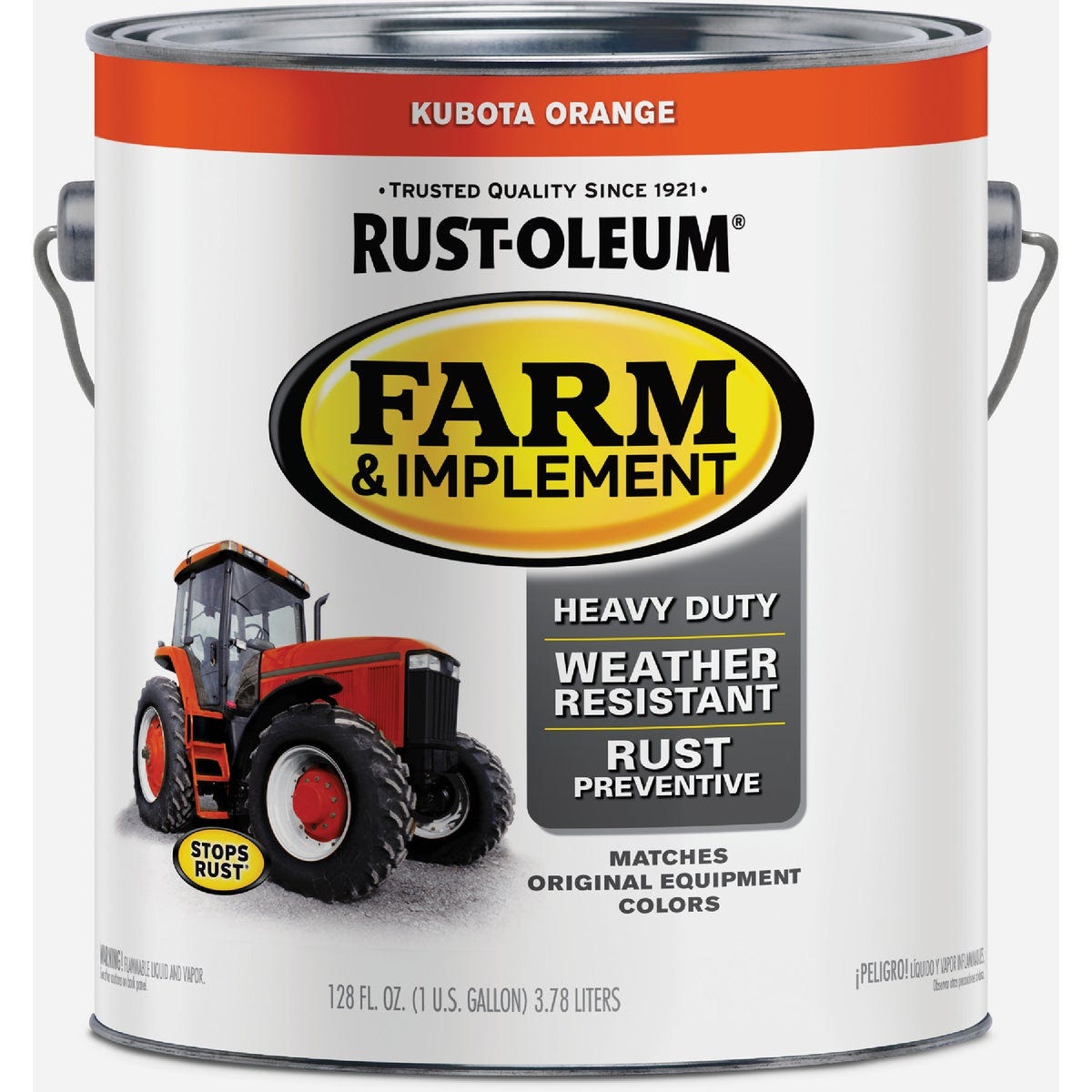 Rust-Oleum Farm & Implement Paint, Gloss Kubota Orange, 1 Gal. - photo 6 Rust-Oleum Farm & Implement Paint, Gloss Kubota Orange, 1 Gal. - photo 6