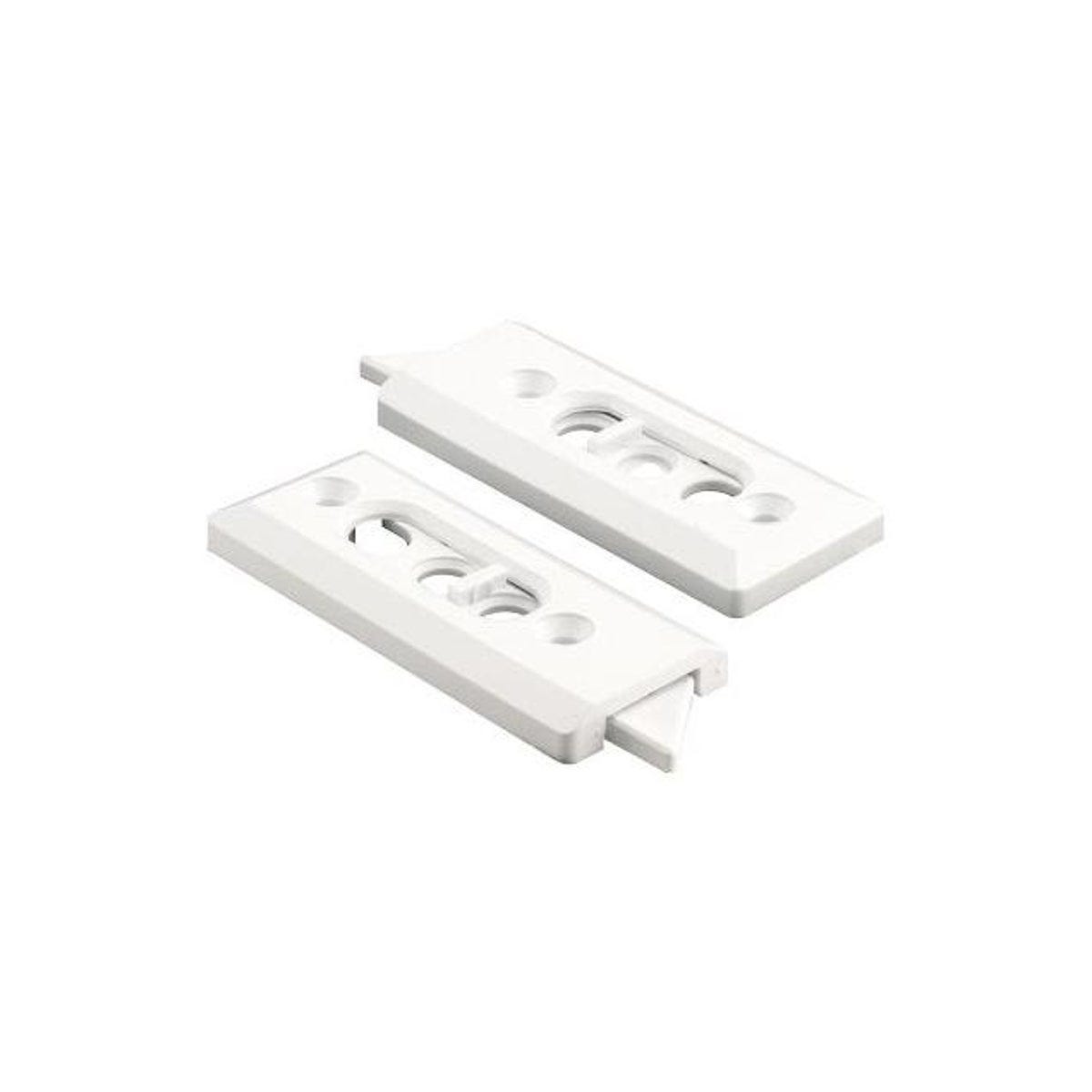 Prime Line 2-1/8 In. White Plastic Spring-Loaded Tilt Window Latches (2-Pack)