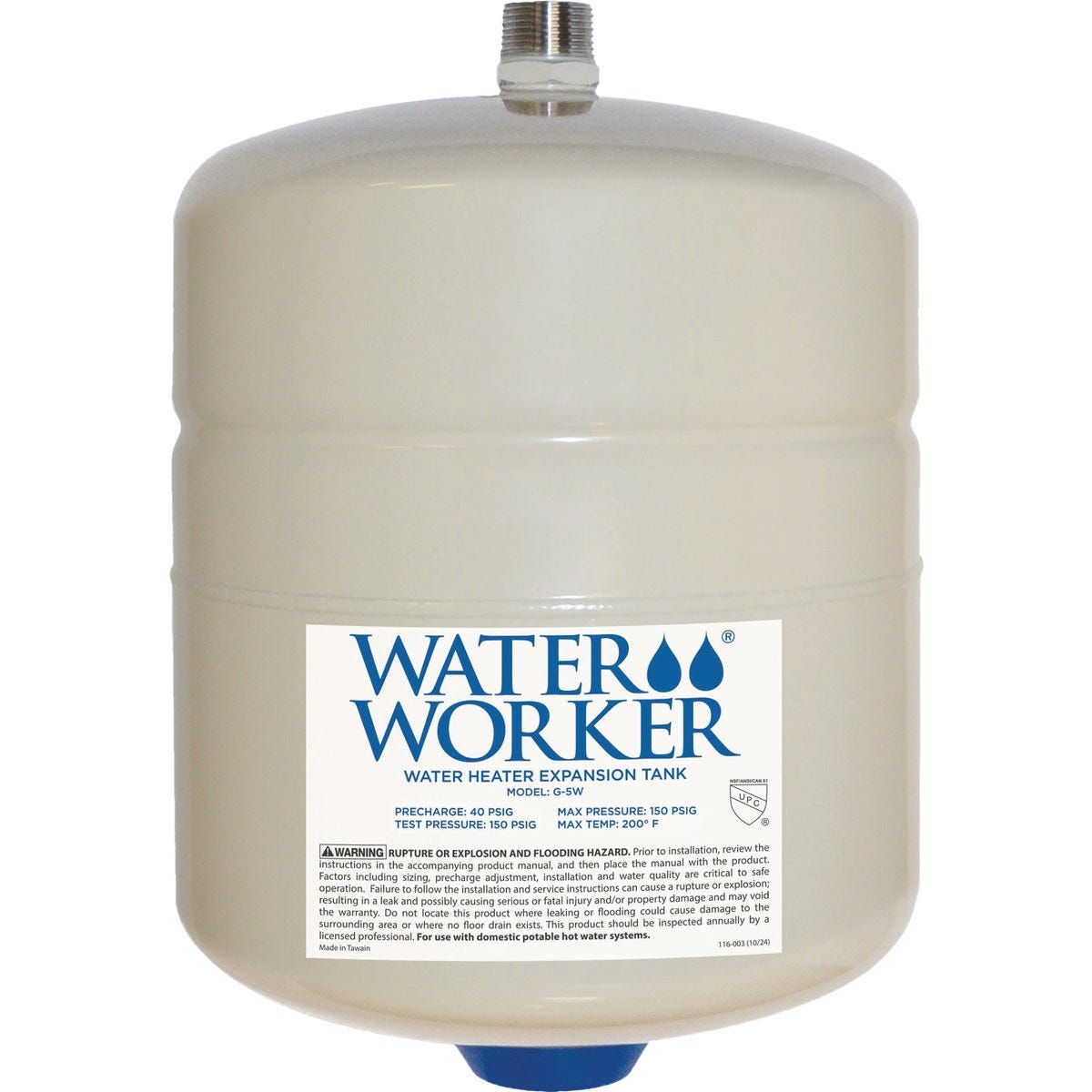 Water Worker 2 Gal. Expansion Tank Water Worker 2 Gal. Expansion Tank