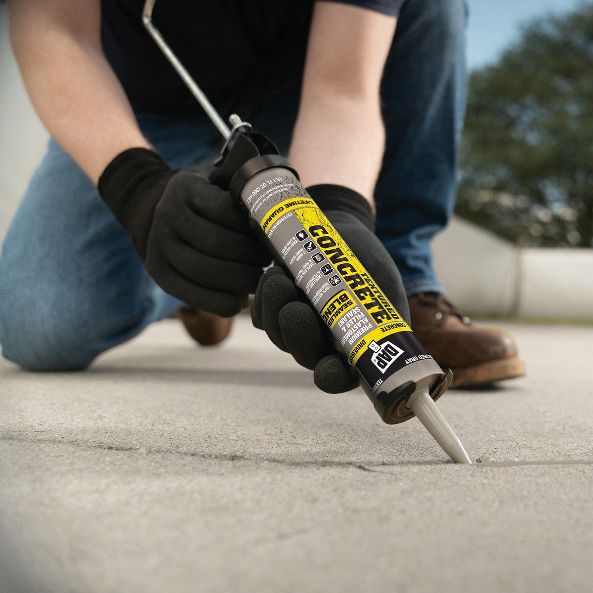 DAP 10.1 Oz. Textured Concrete Premium Elastomeric Latex Filler & Sealant - photo 5 DAP 10.1 Oz. Textured Concrete Premium Elastomeric Latex Filler & Sealant - photo 5